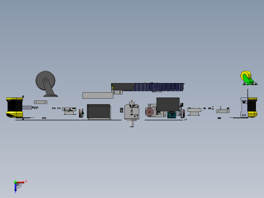 AGV小车、AGV(27)俯视图