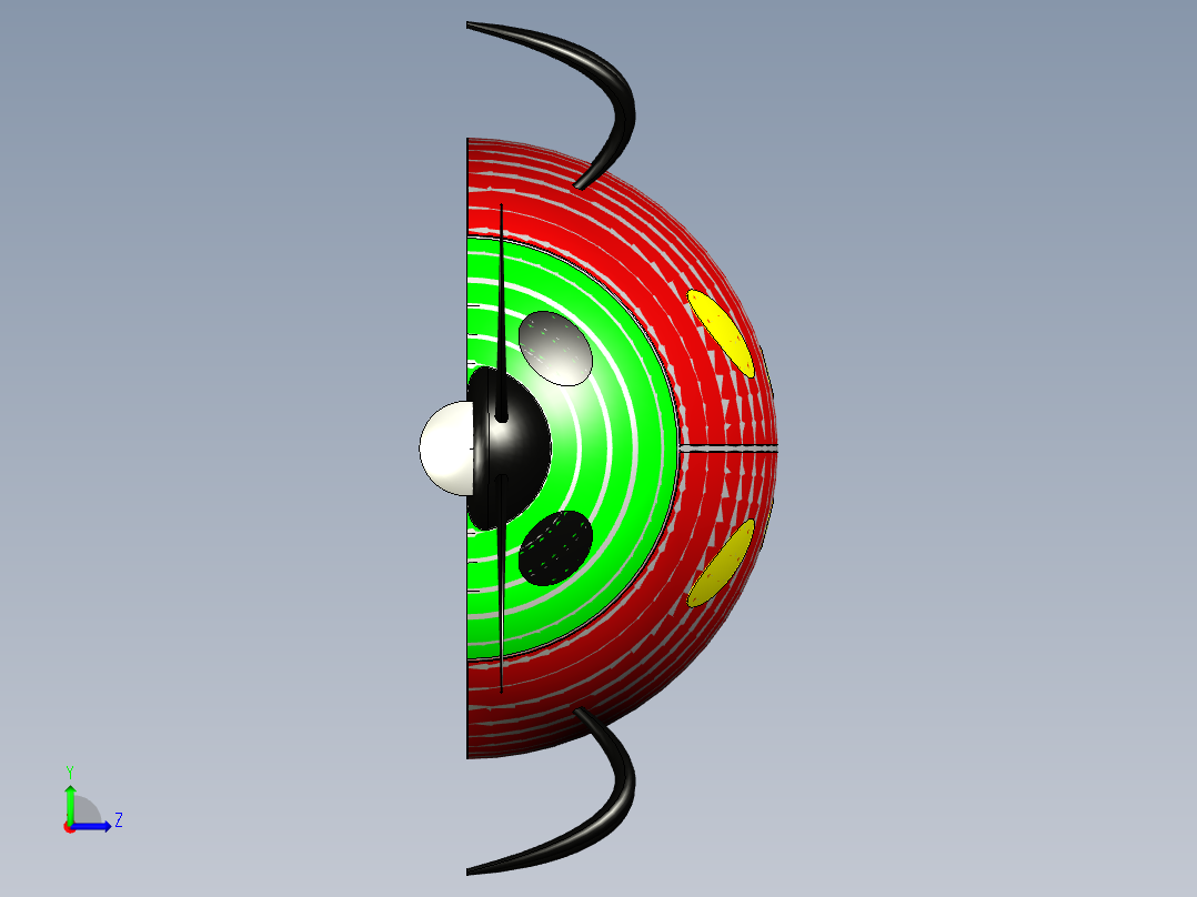 甲壳虫台灯左视图