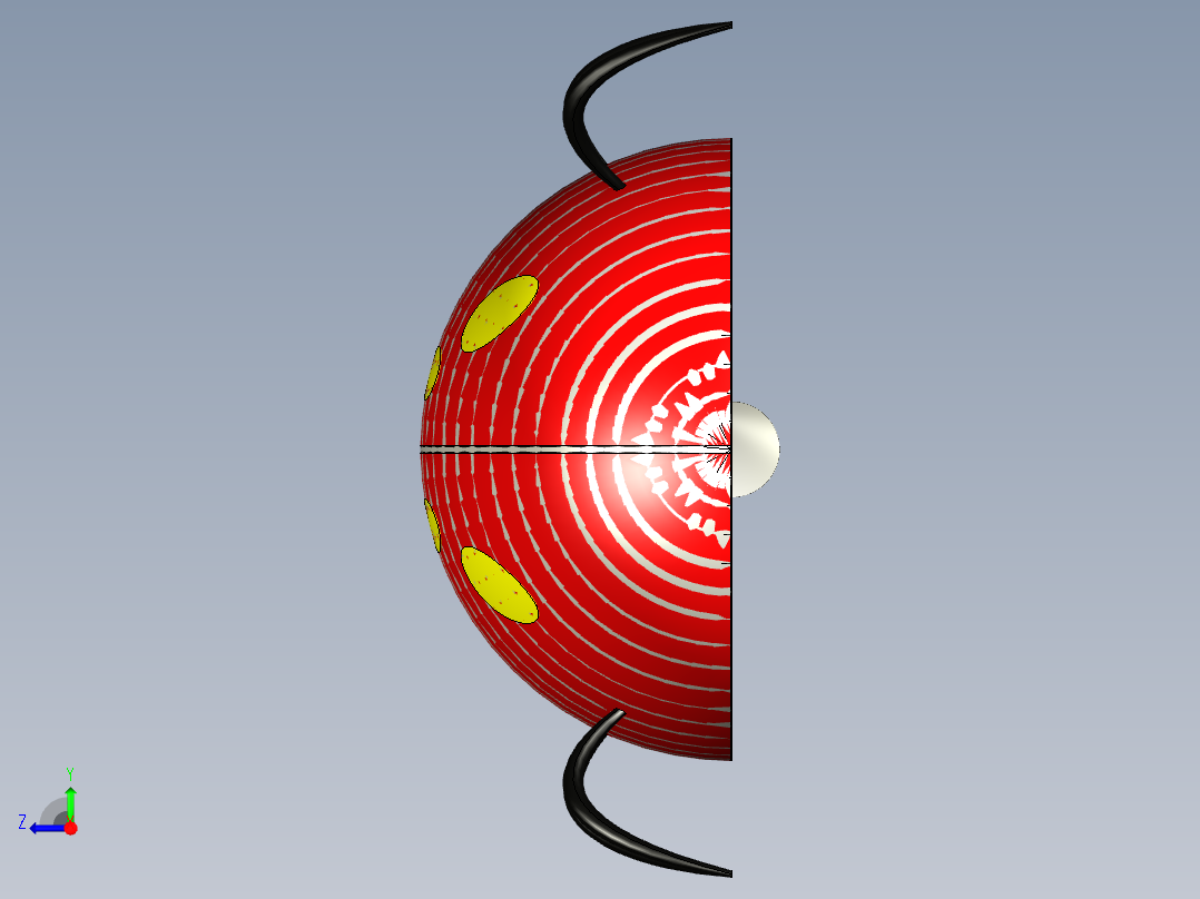 甲壳虫台灯右视图