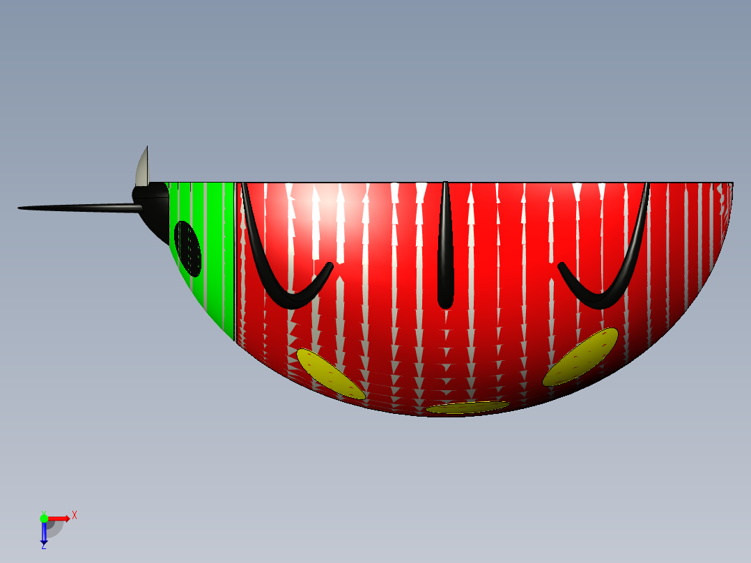 甲壳虫台灯俯视图