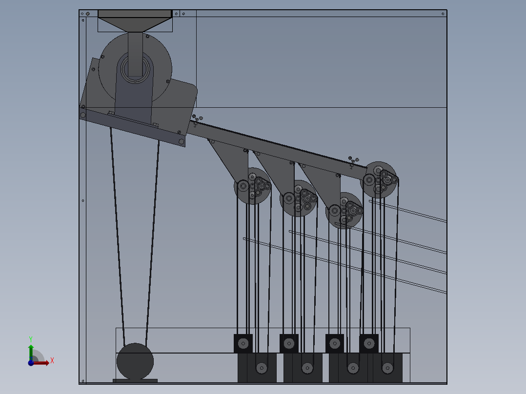新型硬币分类包装机前视图