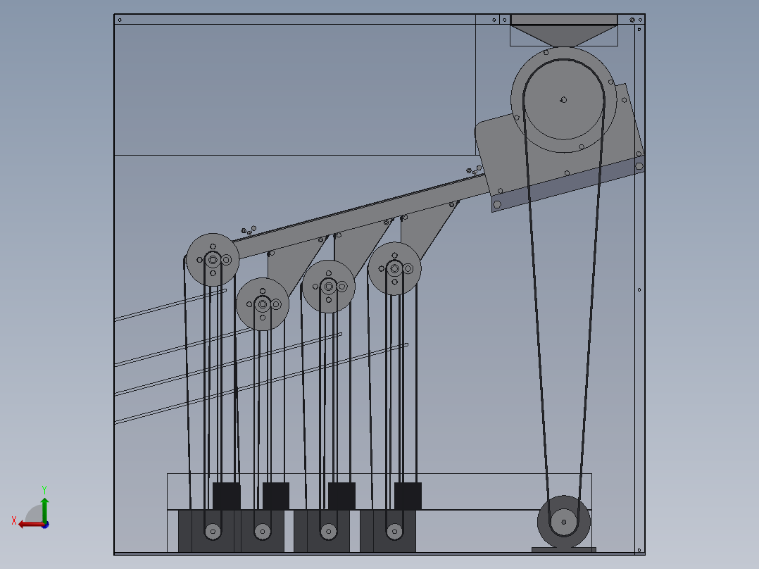 新型硬币分类包装机后视图
