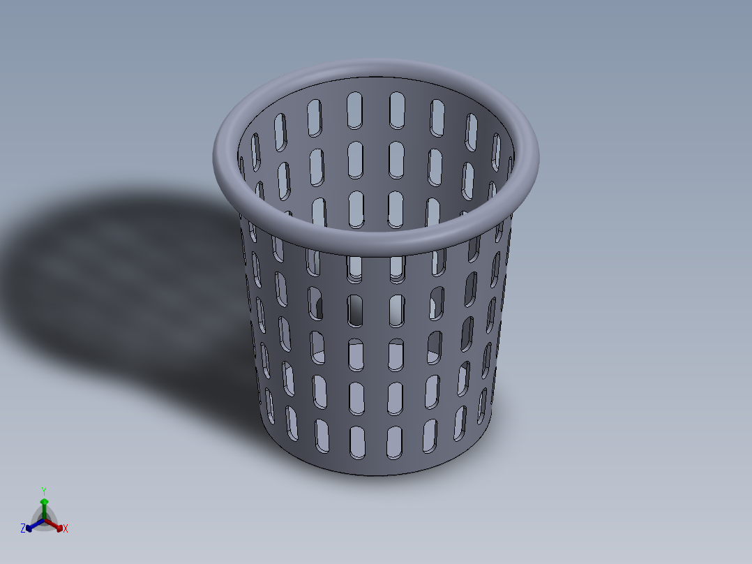 篮子(60)正等轴测图