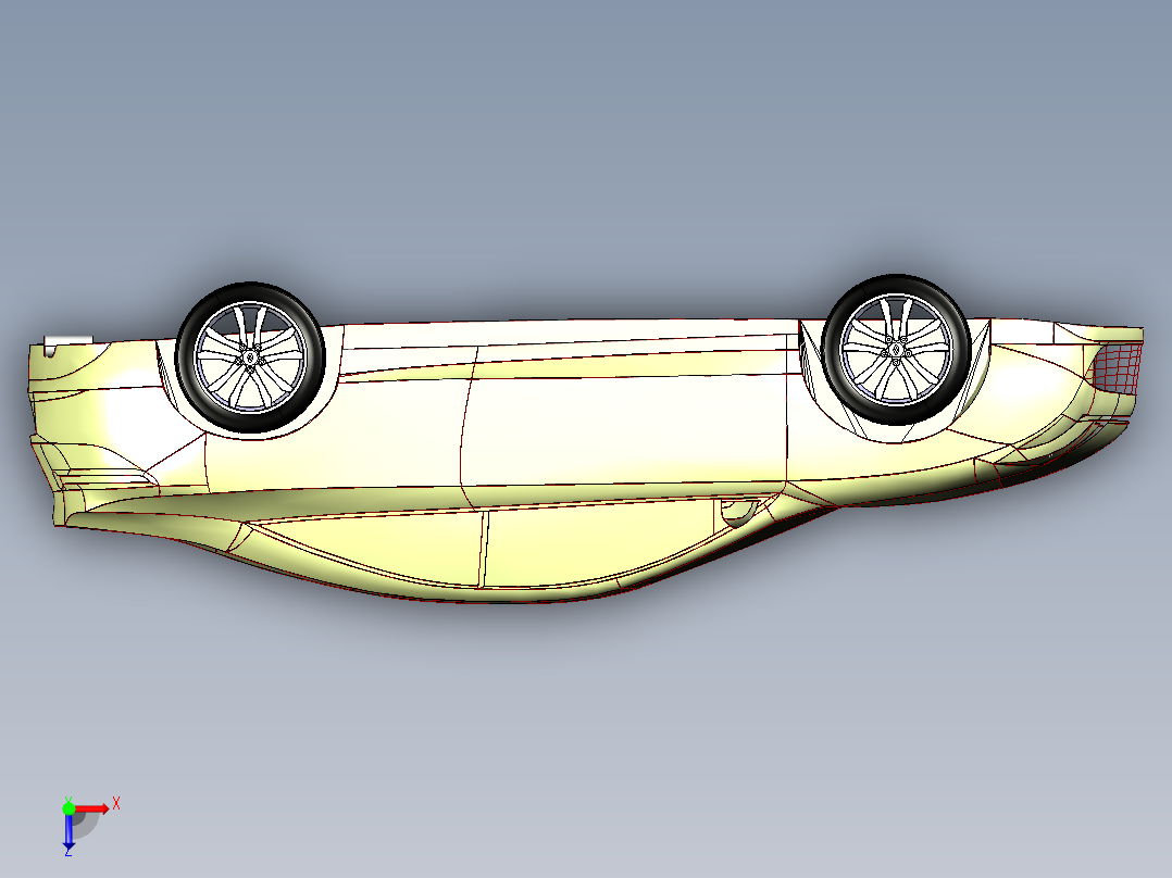 雷诺拉古纳轿跑车俯视图