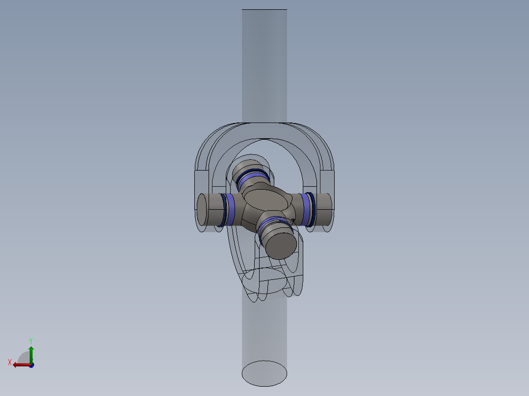 万向节(28)后视图