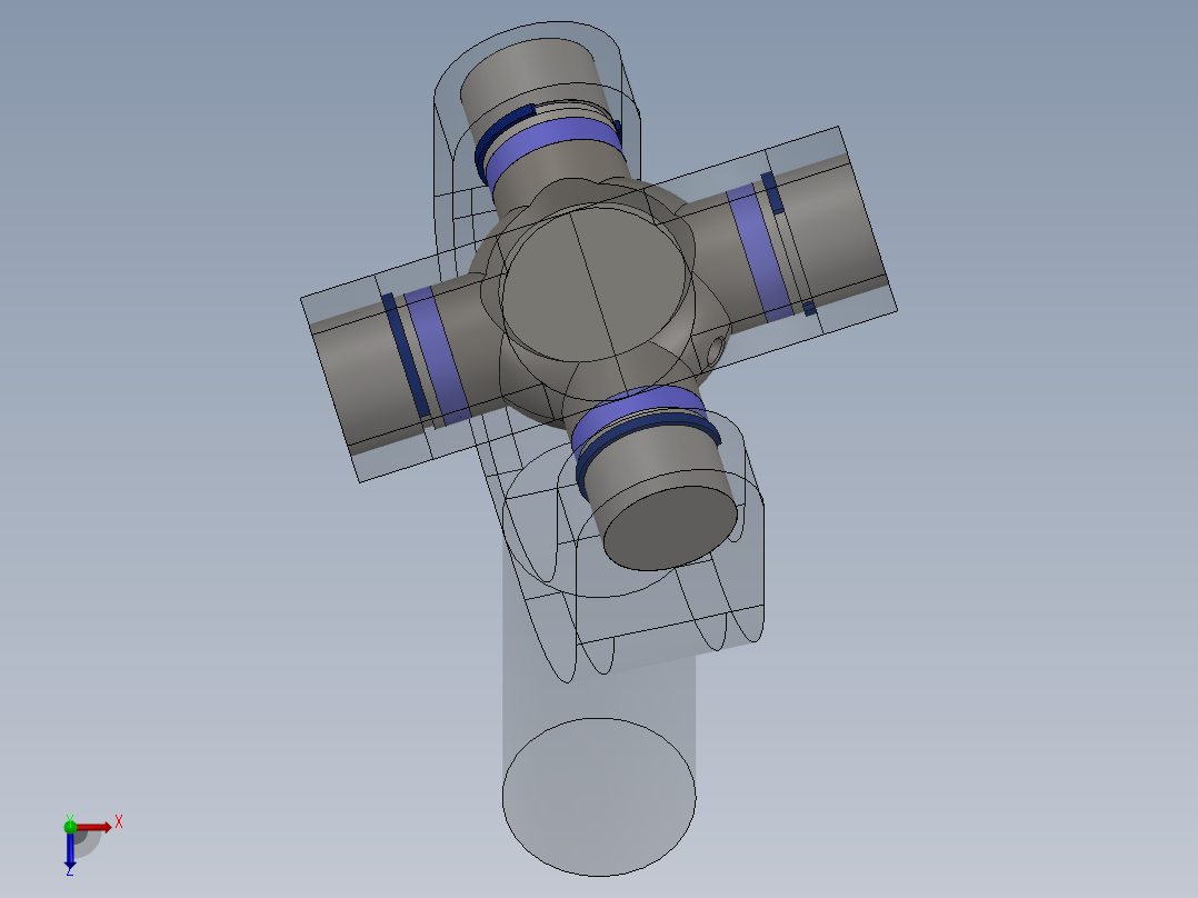 万向节(28)俯视图