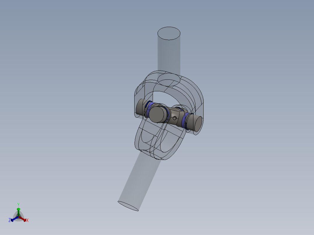 万向节(28)正等轴测图