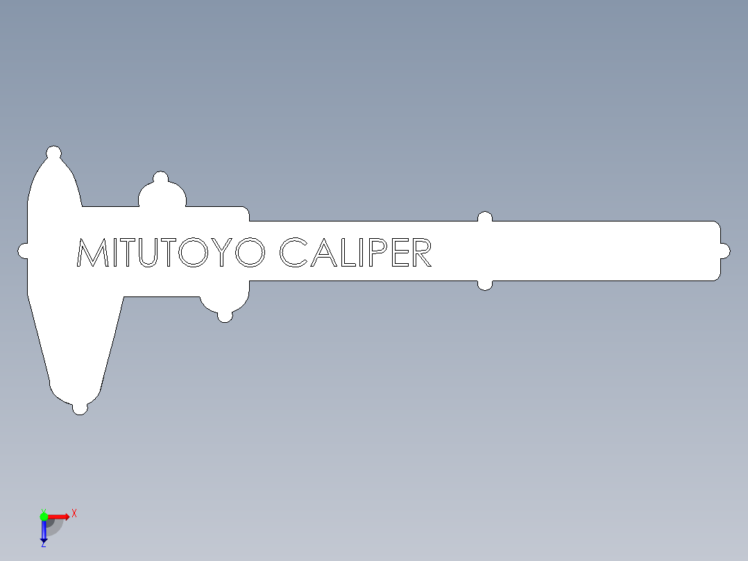 三丰带磁铁卡尺盒俯视图