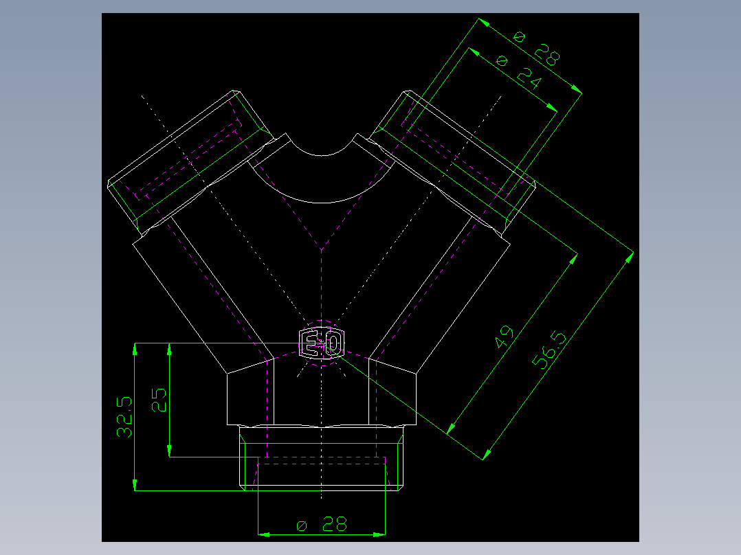 PARKER管接头EO Y-studs Y28LCFX_front