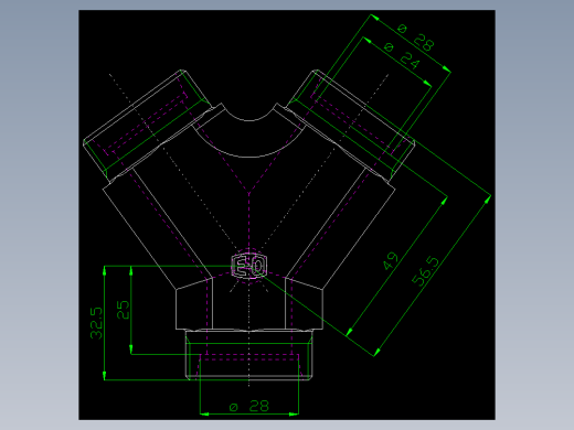 PARKER管接头EO Y-studs Y28LCFX_front