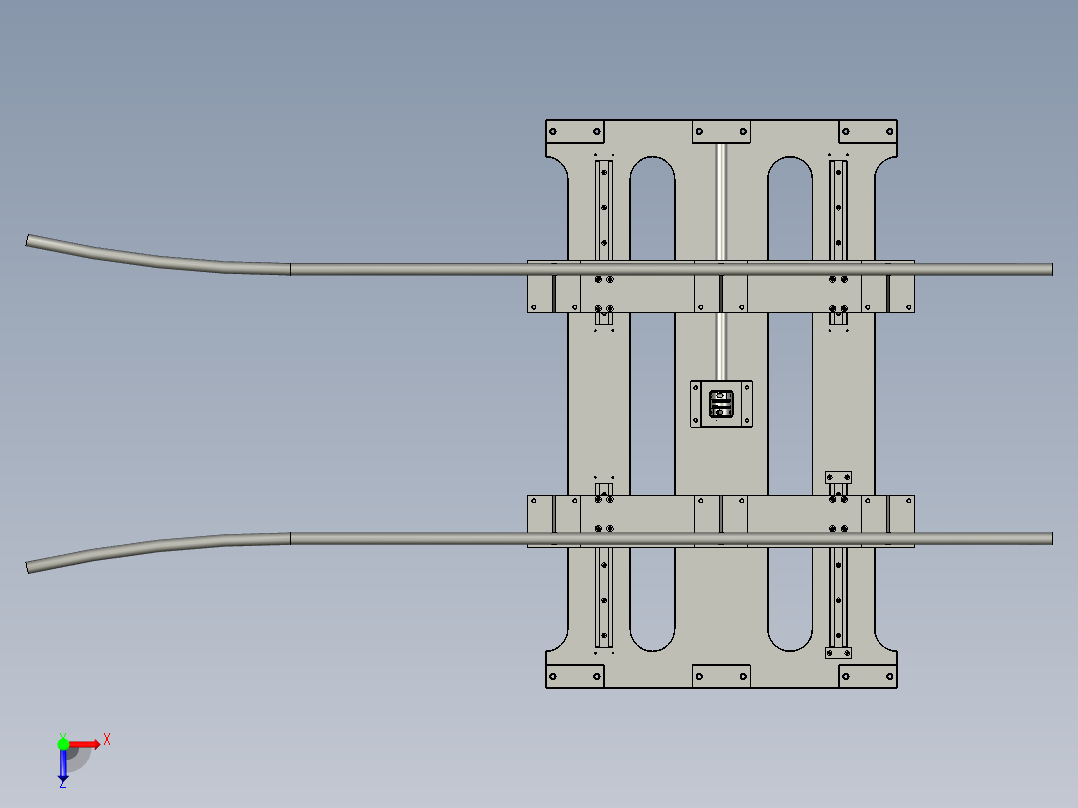 充电接口检测自动化设备设计-SJ-开合装置-V1俯视图