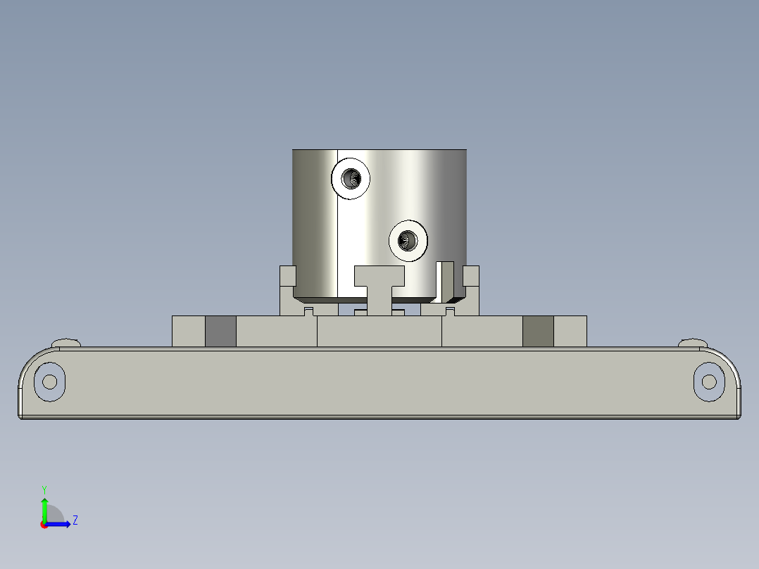 A+四爪气缸组左视图