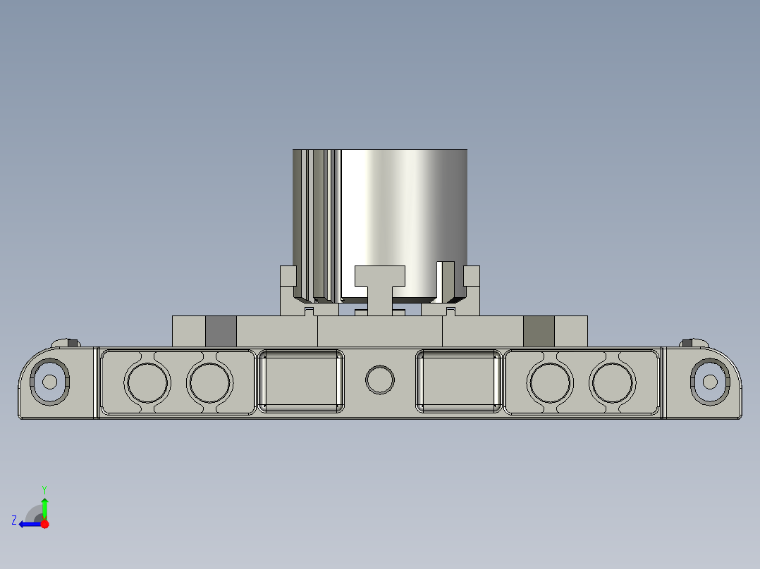 A+四爪气缸组右视图