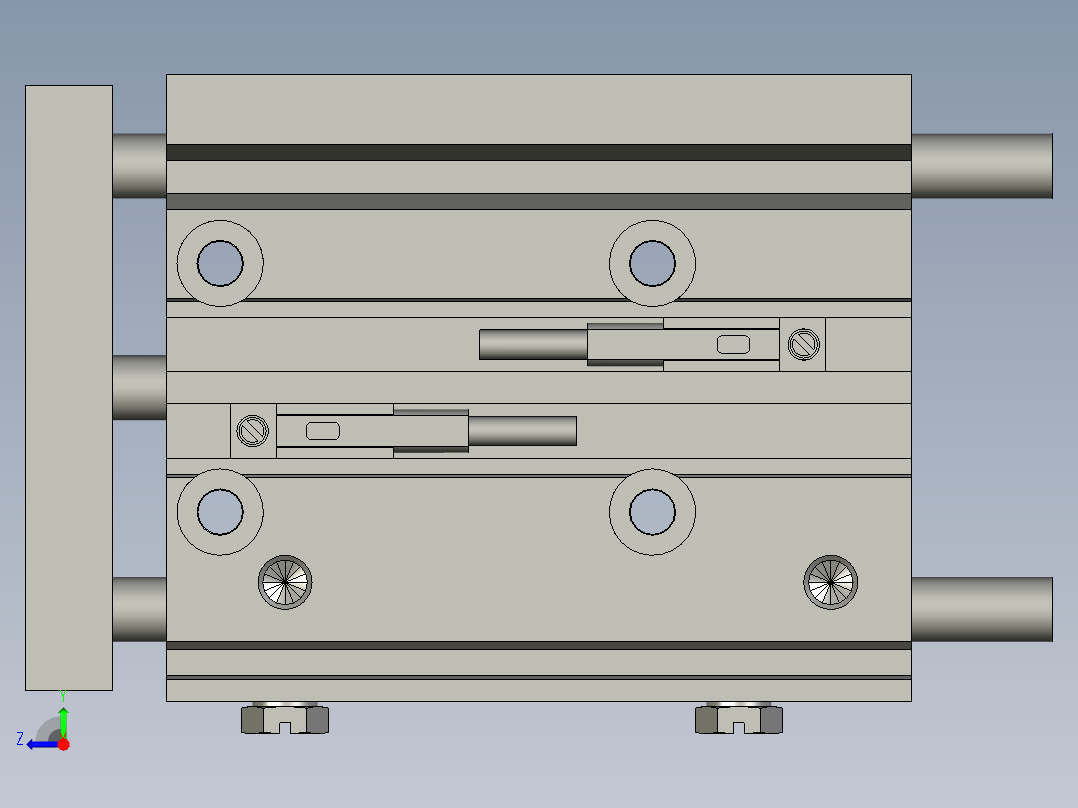 气缸SMCMGPL12-40Z-M9BL2右视图