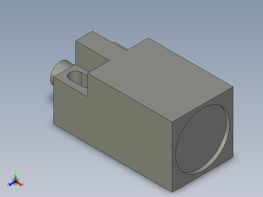 接近开关PL-05N正等轴测图
