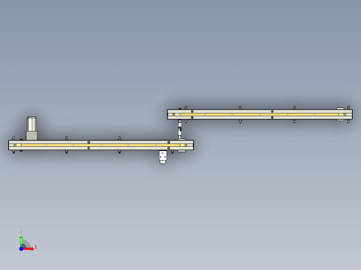 非标小型输送线（单电机拖动二条输送线）前视缩略图