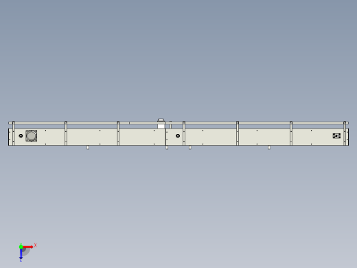 非标小型输送线（单电机拖动二条输送线）俯视缩略图
