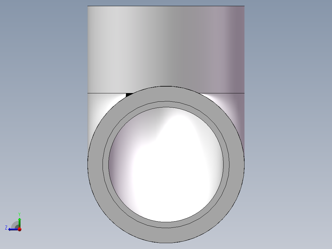 90_ELBOW_DN25_PN10_U-PVC右视图