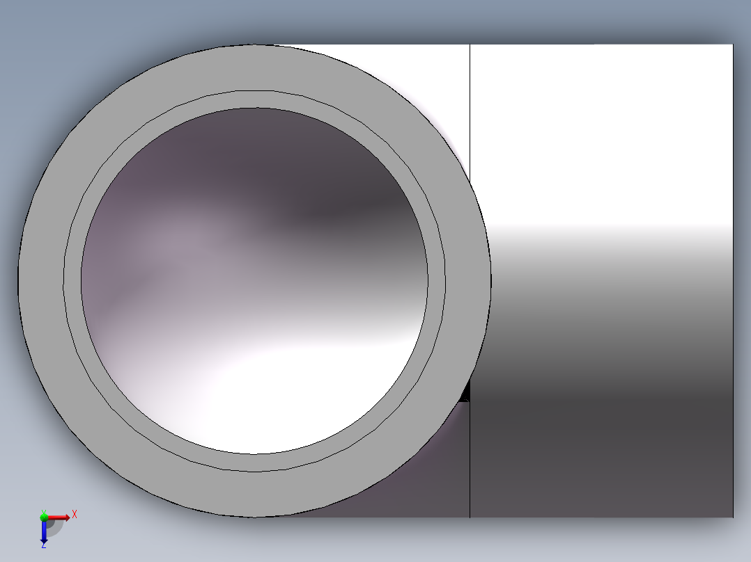 90_ELBOW_DN25_PN10_U-PVC俯视图