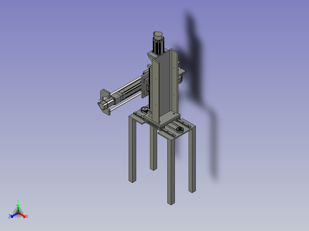 圆柱机械手总装图主视图