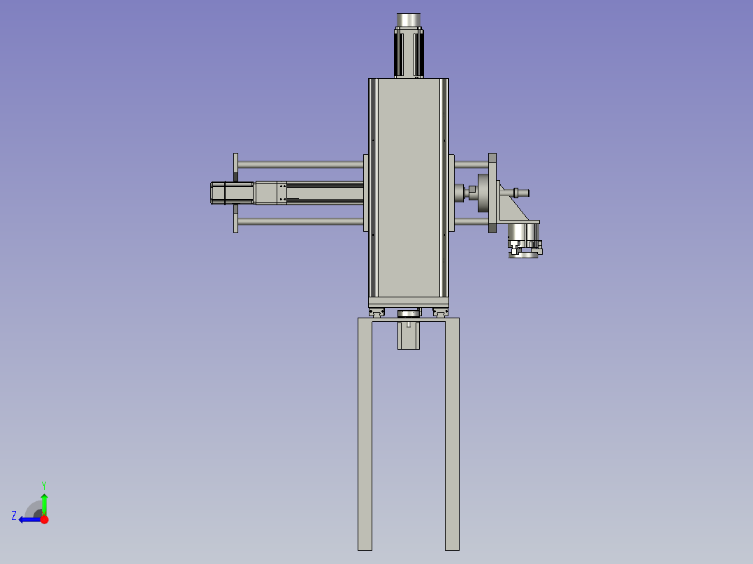 圆柱机械手总装图右视图