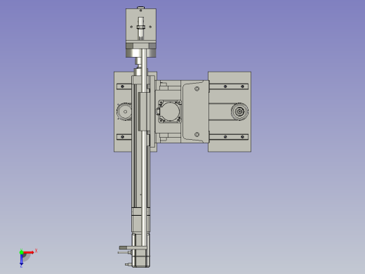 圆柱机械手总装图俯视缩略图