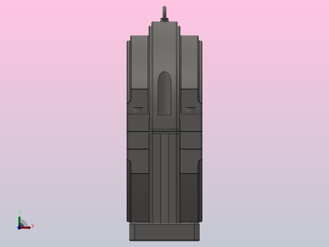 PGY座架式轴向游动剖分式轴承_PGY-380前视图