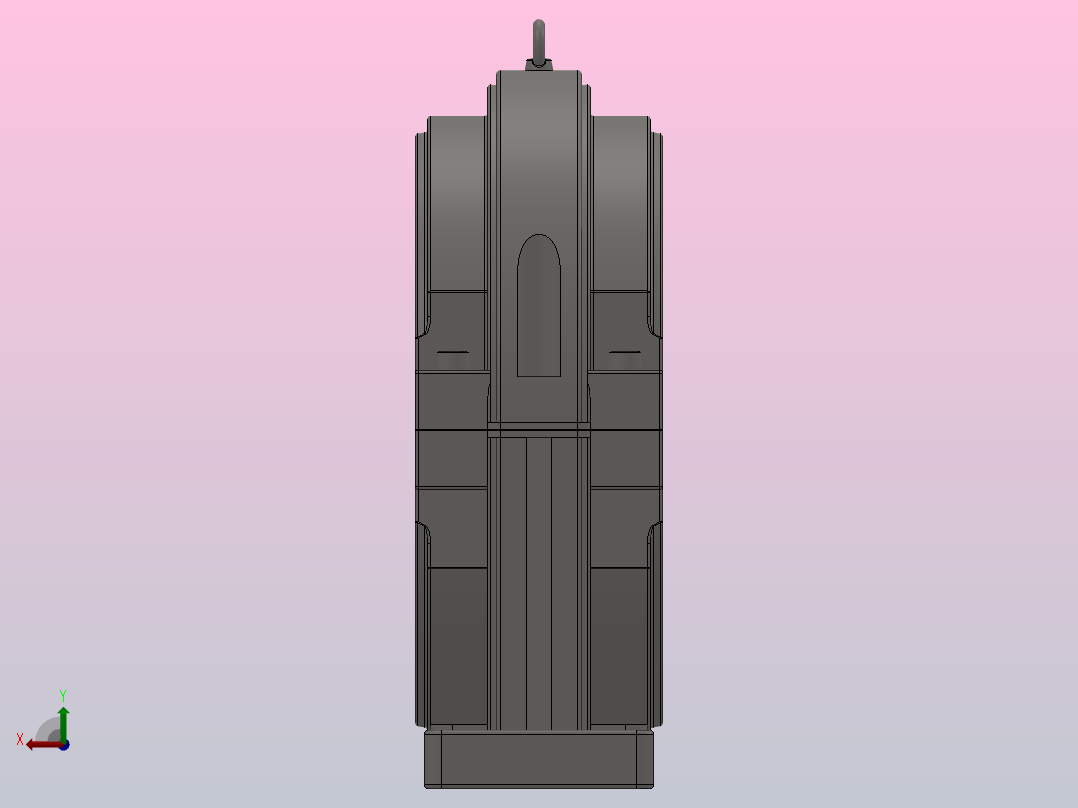 PGY座架式轴向游动剖分式轴承_PGY-380后视图