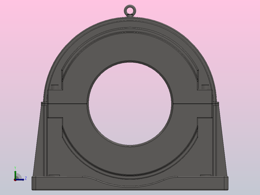 PGY座架式轴向游动剖分式轴承_PGY-380左视图