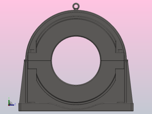 PGY座架式轴向游动剖分式轴承_PGY-380左视缩略图