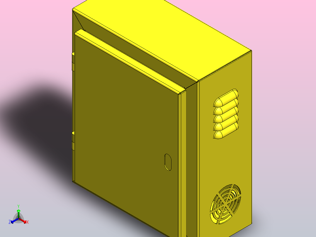 电气外壳电箱主视图