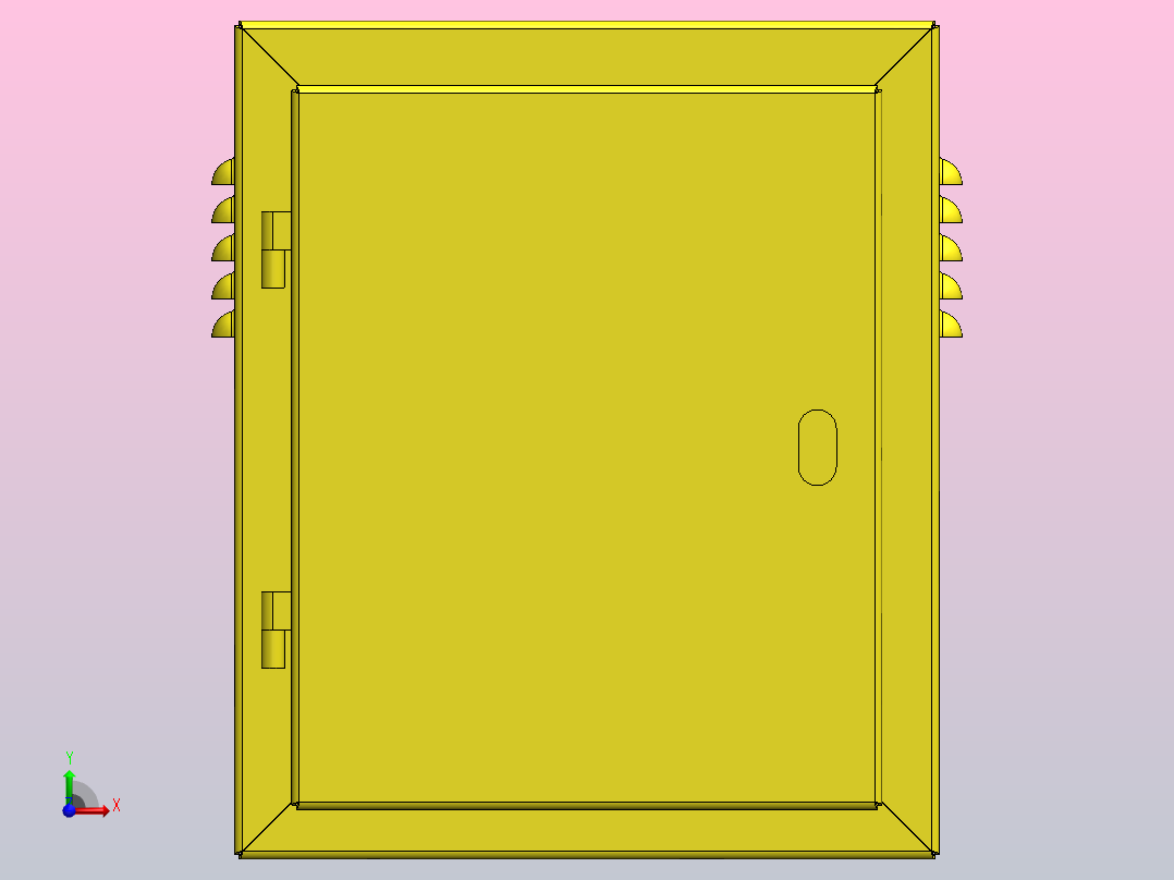 电气外壳电箱前视图