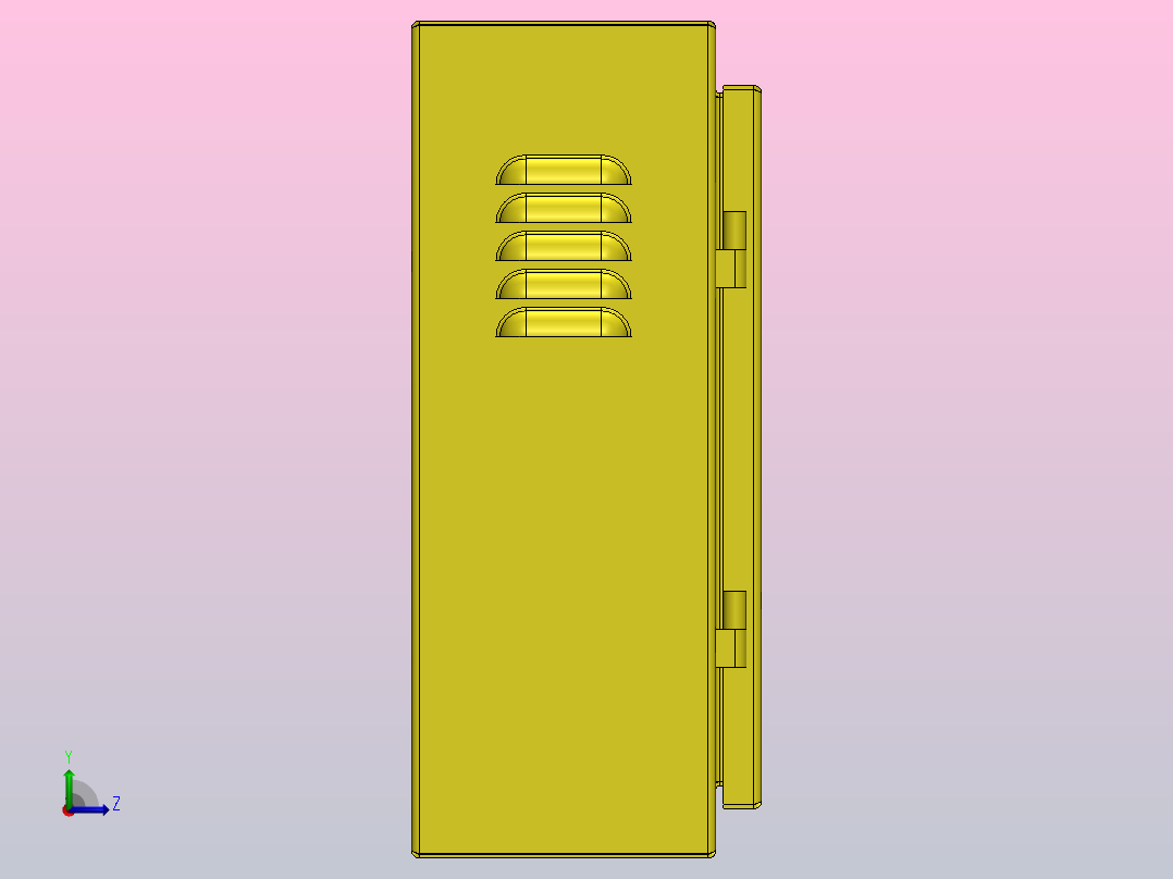电气外壳电箱左视图