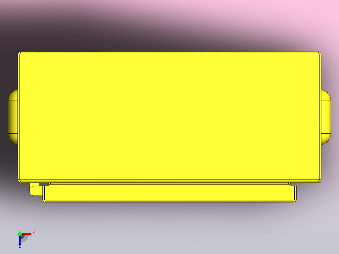 电气外壳电箱俯视图