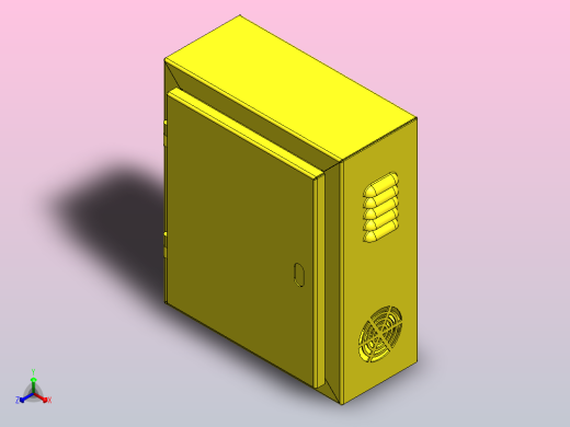 电气外壳电箱正等轴测缩略图