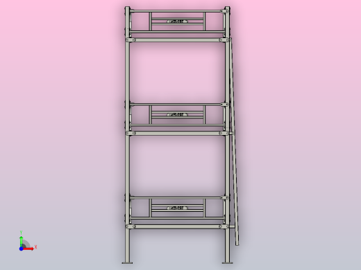 金属床组件前视缩略图