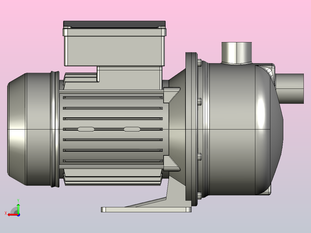 威洛水泵WJ 202X自吸泵后视图
