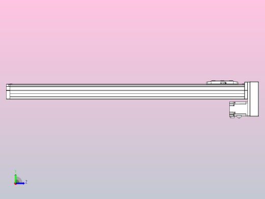 滚珠丝杠直线轴内置导轨TPA-GCR-80-1610C-L800-MP-M40-N3左视缩略图