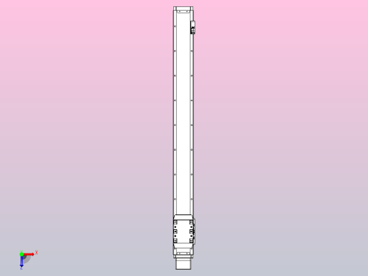 滚珠丝杠直线轴内置导轨TPA-GCR-80-1610C-L800-MP-M40-N3俯视缩略图