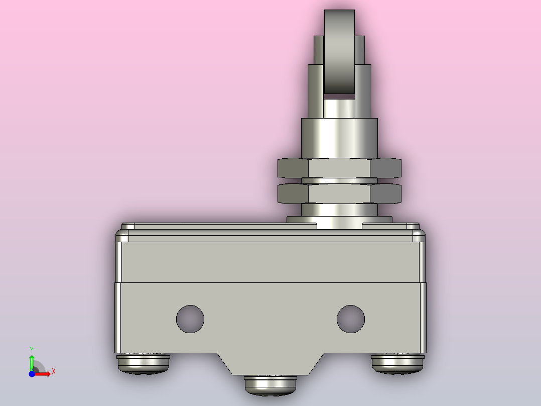 微动开关传感器ZLB06-E前视图