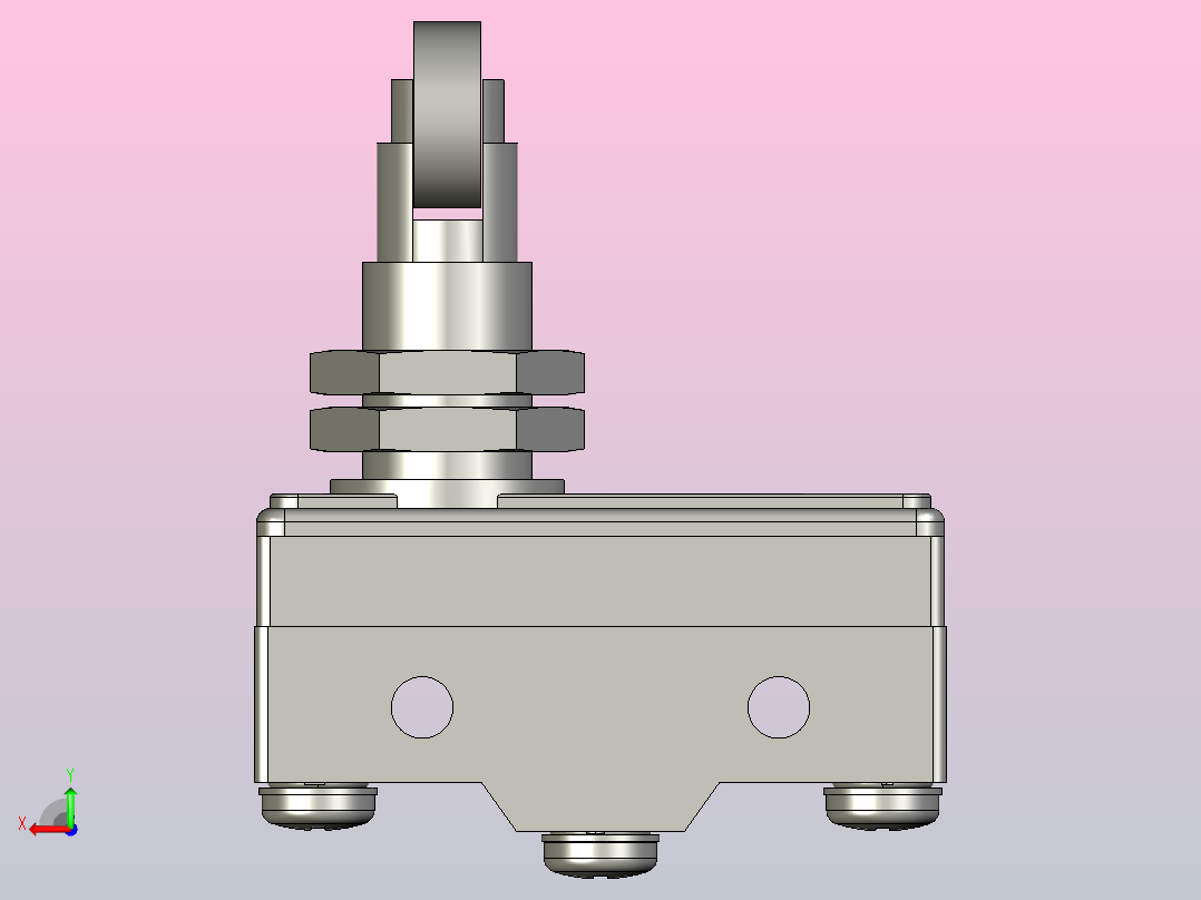 微动开关传感器ZLB06-E后视图