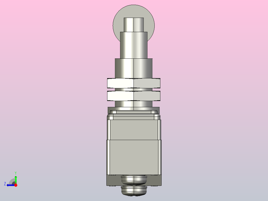 微动开关传感器ZLB06-E右视图