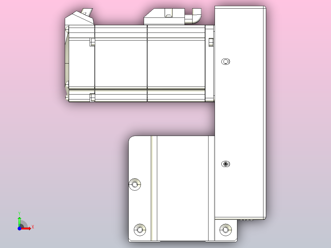 皮带直线轴半封闭可选导轨TPA-HNB-85S-90-L1900-RU-C-P20-N3前视图