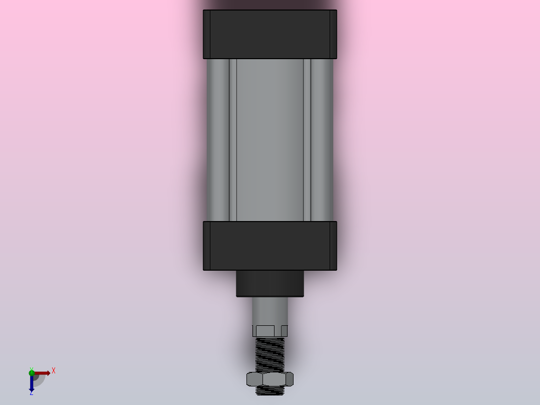S(A)U标准气缸系列[S(A)U-63X50]俯视图