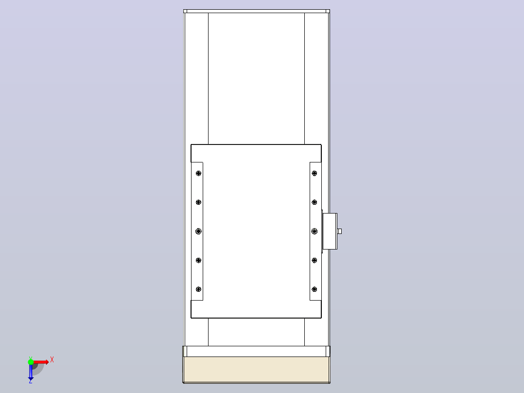 滚珠丝杠直线轴带导轨全封闭TPA-HCR-202D-2510C-L150-MP-Y-P75-N3俯视图