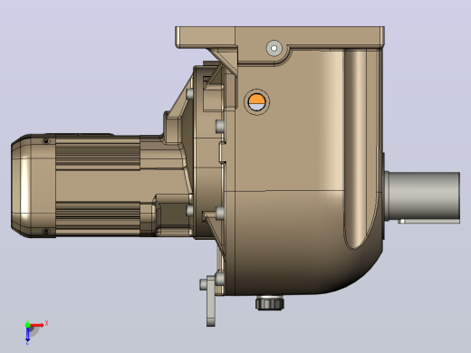 斜齿轮电机0.4kW i=1200 GM-D三菱电机俯视缩略图