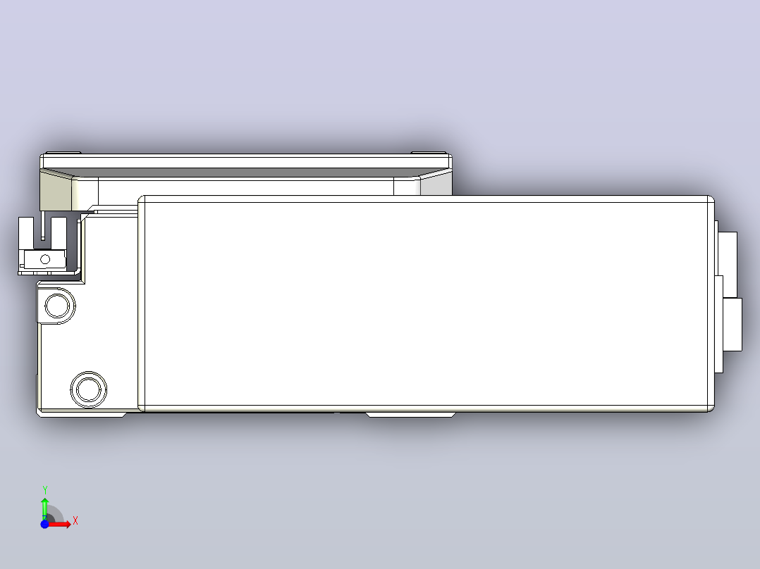 滚珠丝杠直线轴内置导轨TPA-GCR-120-1610C-L950-ML-M40-N3前视图