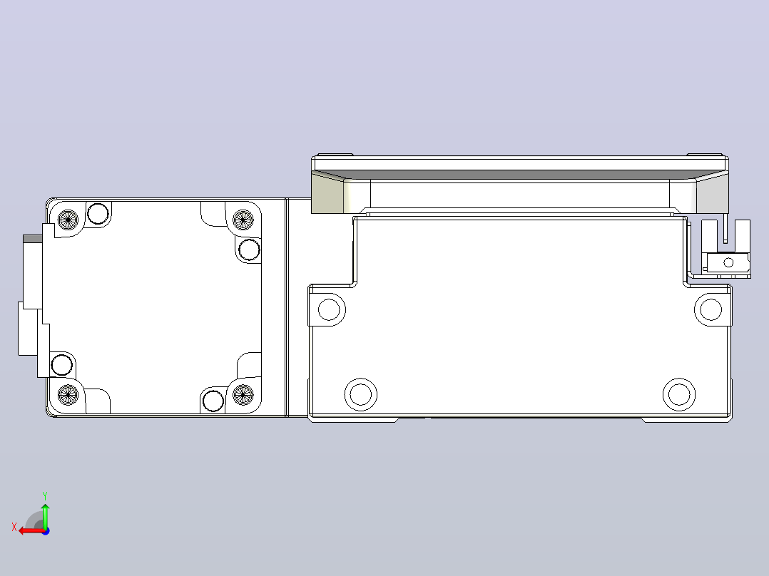 滚珠丝杠直线轴内置导轨TPA-GCR-120-1610C-L950-ML-M40-N3后视图