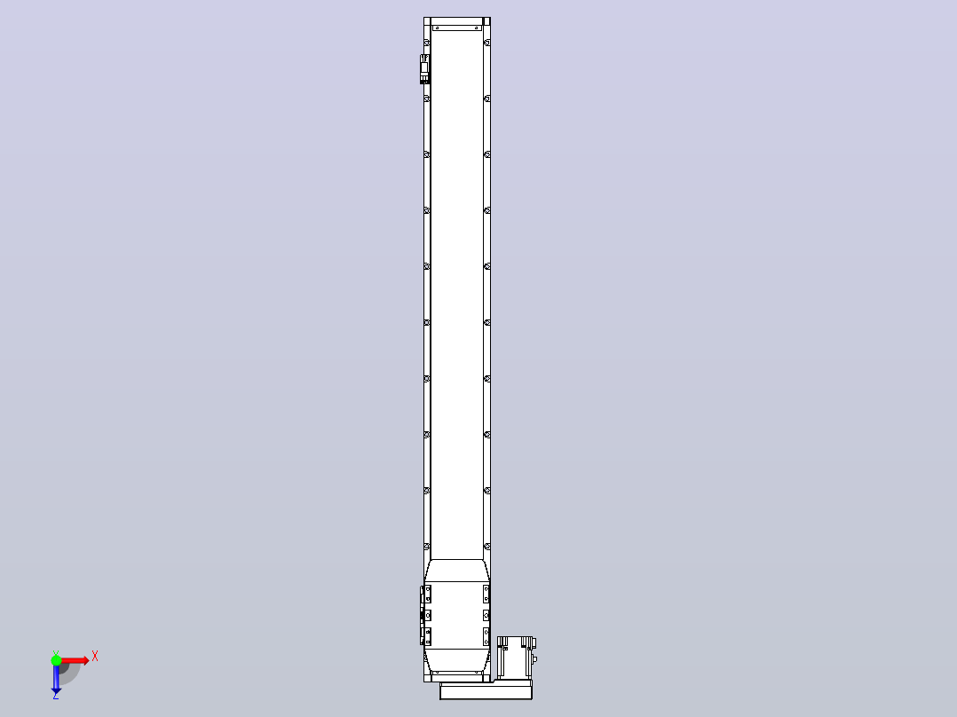 滚珠丝杠直线轴内置导轨TPA-GCR-120-1610C-L950-ML-M40-N3俯视图