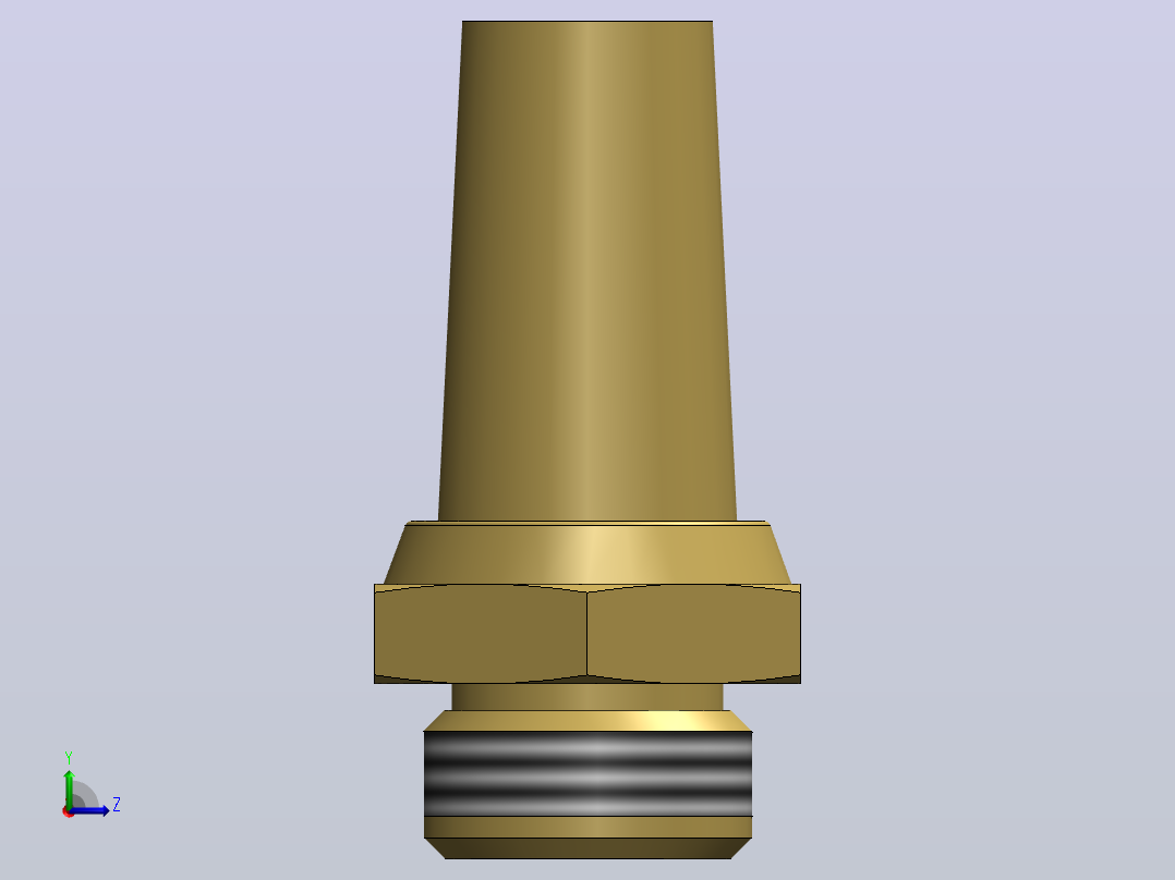 1-4″消音器左视图